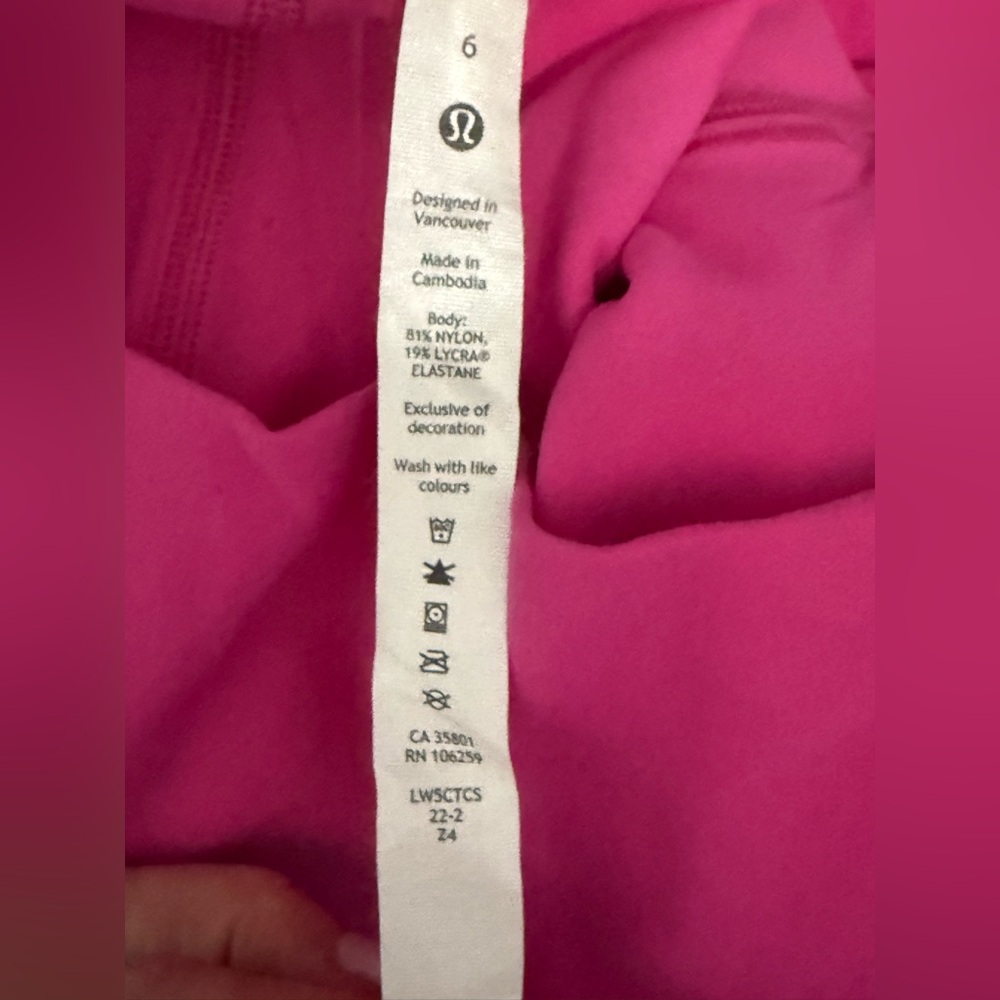 Lululemon Align High Rise Pant 25 Inch Sonic Pink Size 6 - Picture 14 of 15